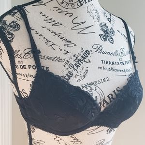 AUBADE Paris Bra like new Black Sexy Fine lingerie